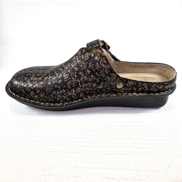 Alegria Leather Adjustable Backstrap Clogs Women's EU42 US10.5 Myrtle Boheme - Picture 6 of 13